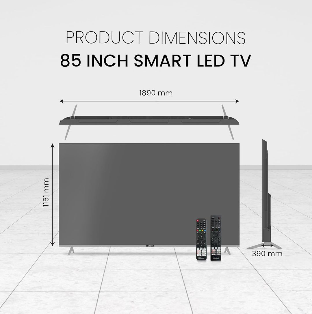 تلفزيون نوبل دايموند الذكي مقاس 85 بوصة